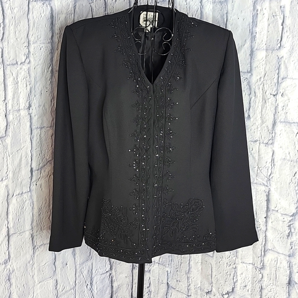 R & M RICHARDS BY KAREN KWONG Embroidered and Beaded Jacket 12